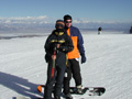 Amy and Graham near the top of Mammoth Mountain